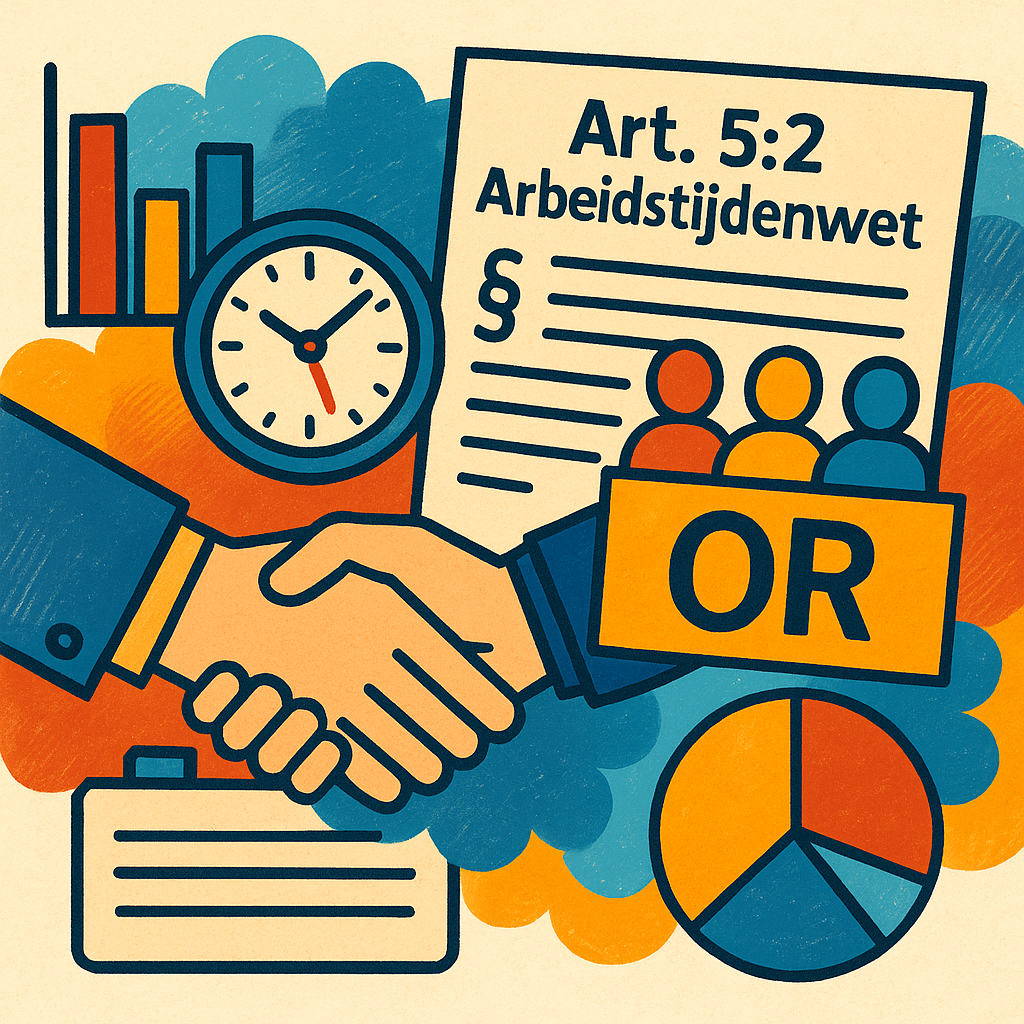 Uren OR-werk & PVT-werk volgens artikel 5:2 Arbeidstijdenwet