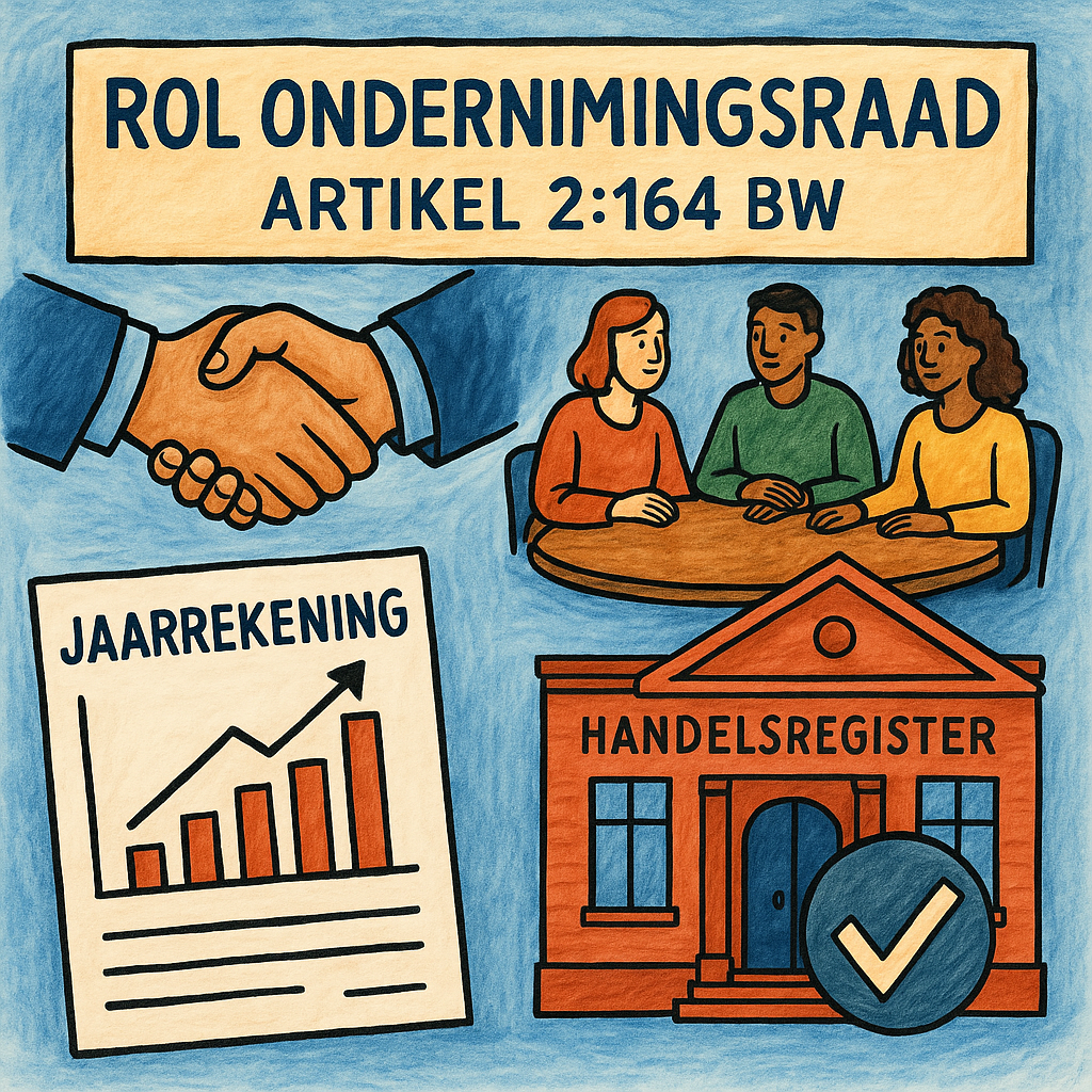 Rol ondernemingsraad volgens artikel 2:164 BW – meldplicht en jaarrekening