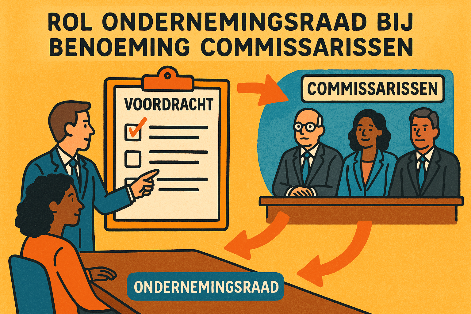 Rol ondernemingsraad bij benoeming commissarissen | Artikel 2:268 BW